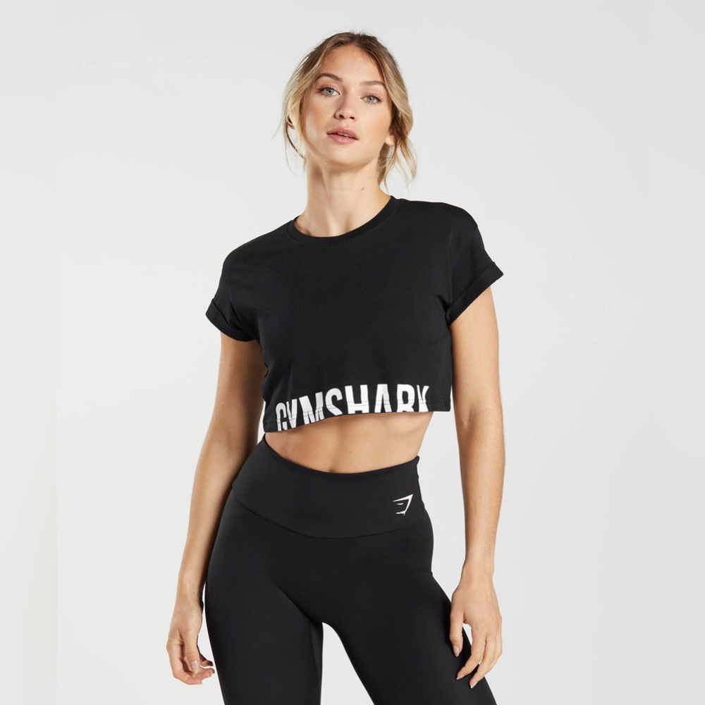 Gymshark Fraction Crop Top - Small